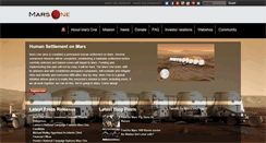 Desktop Screenshot of mars-one.com