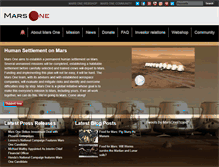 Tablet Screenshot of mars-one.com
